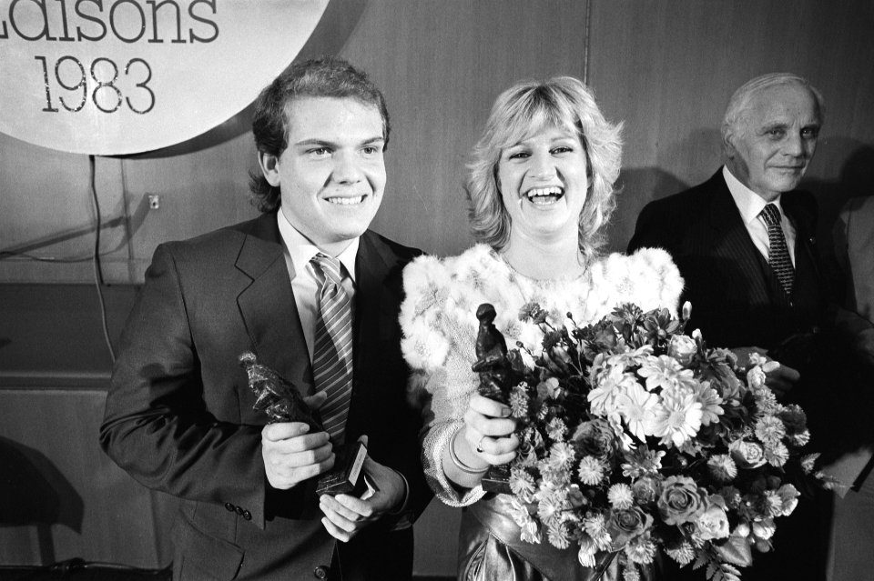 Uitreiking van de Edisons in de RAI in Amsterdam 1983 dhr. Jaap van Zweden (l) , Bestanddeelnr 932-7218