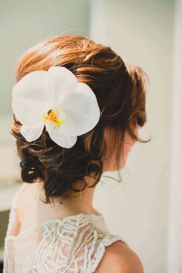 Young bride brown wedding