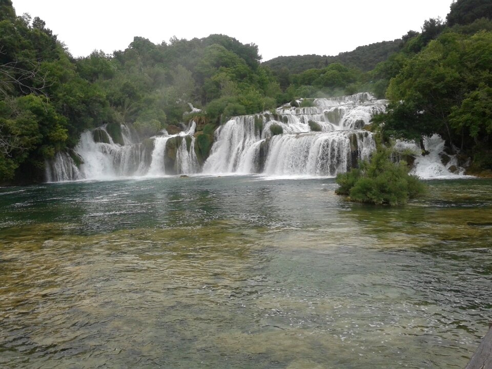 Nacional park krka croatia gray waterfall