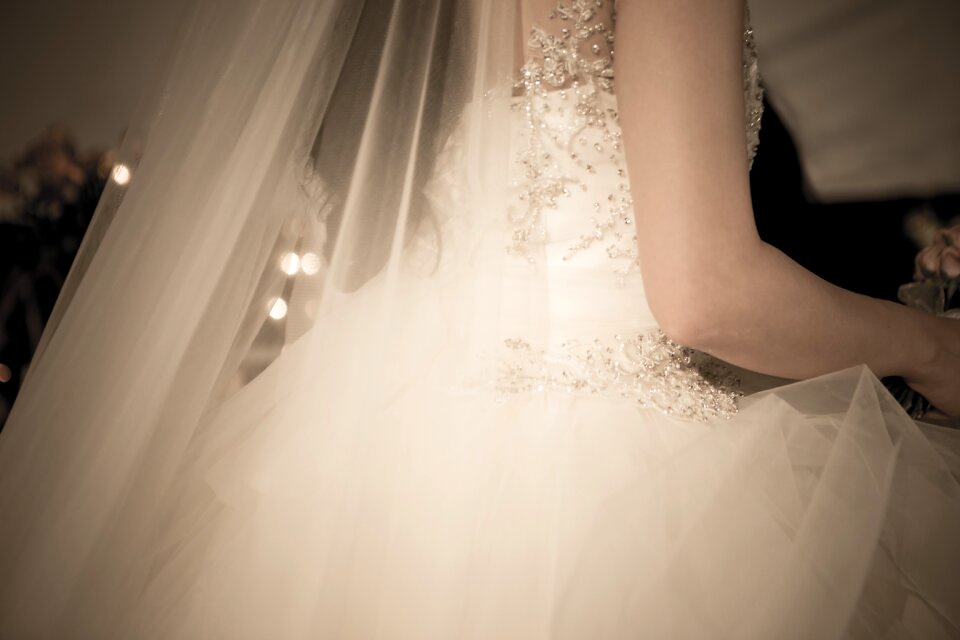 White dress back priest