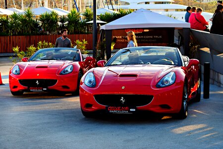 Race luxury luxury cars