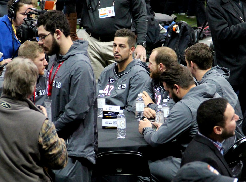 UGA players at media day, Jan 6 2018 1