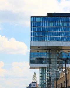 Modern building glass window photo