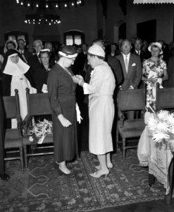 Uitreiken van de Florence Nightingalemedaille door koningin Juliana aan zr AE, Bestanddeelnr 910-6045