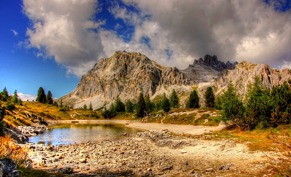 Alpine view hiking