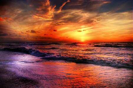 Sea clouds coast