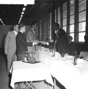 Uitrijking prijzen metselwedstrijden, Bestanddeelnr 912-7097