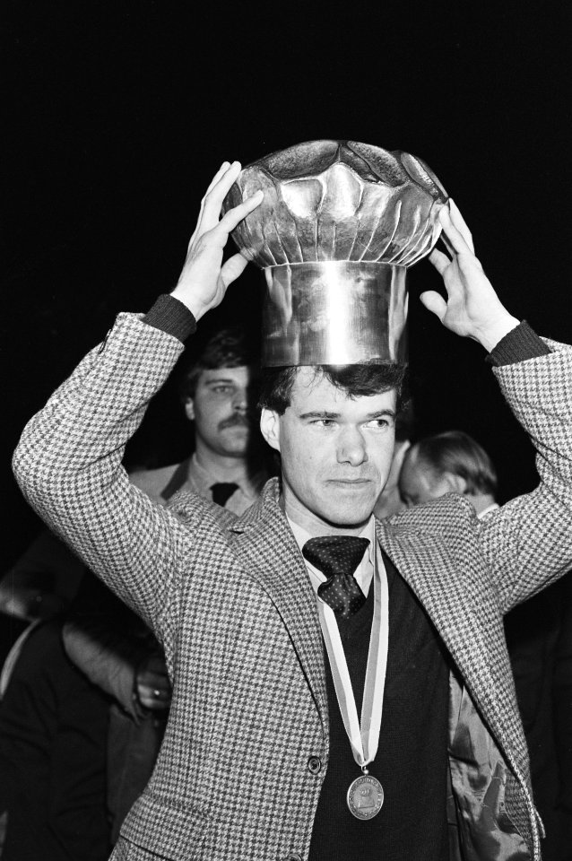 Uitreiking Zilveren koksmuts 1981 tijdens Horecava in Amsterdamse RAI, winnaar, Bestanddeelnr 931-2594