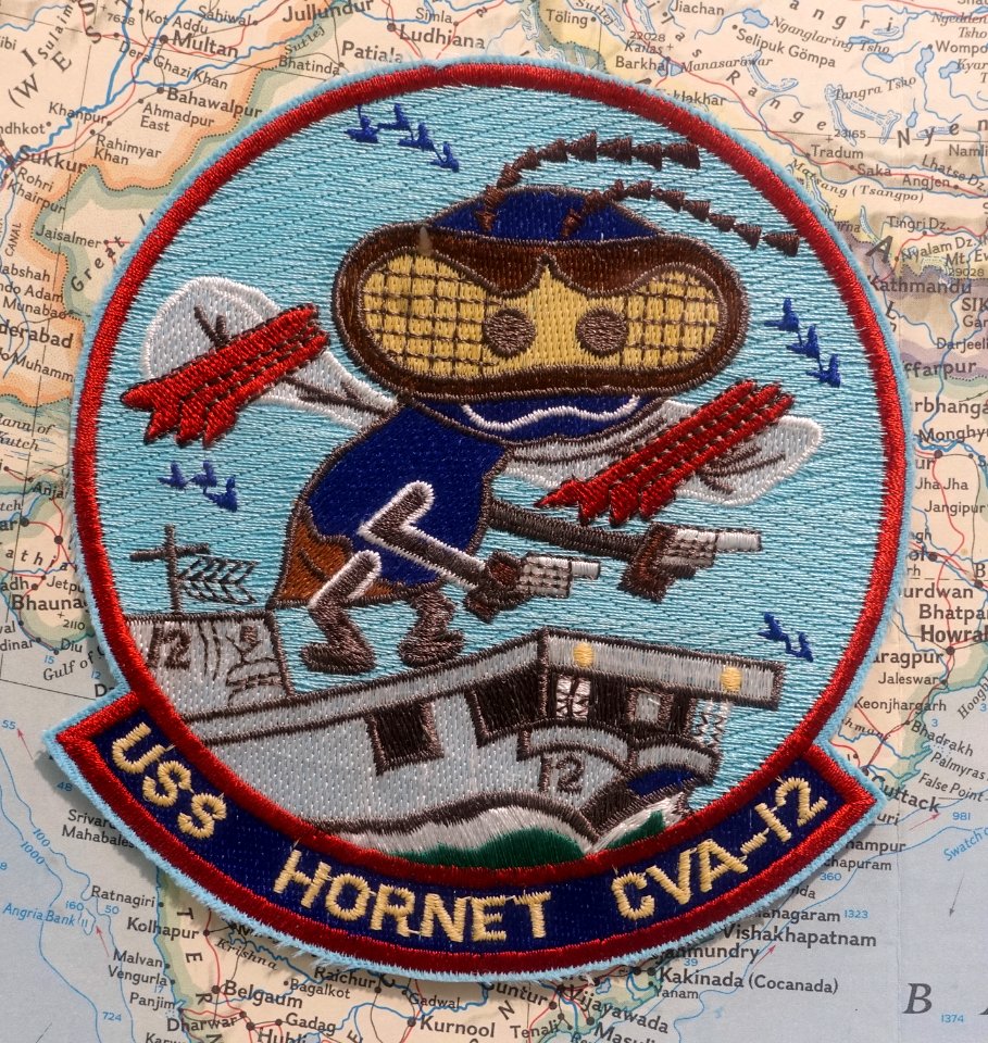 USS Hornet (CV-12) patch - Oregon Air and Space Museum - Eugene, Oregon - DSC09800