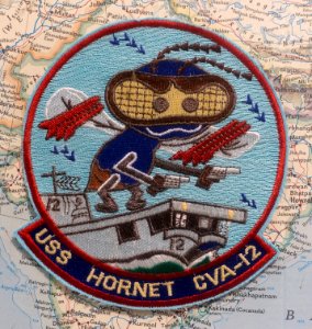 USS Hornet (CV-12) patch - Oregon Air and Space Museum - Eugene, Oregon - DSC09800