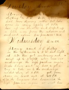 USS Utowana Log File Page 01 1897-1898 09