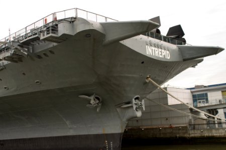 USS Intrepid Bow