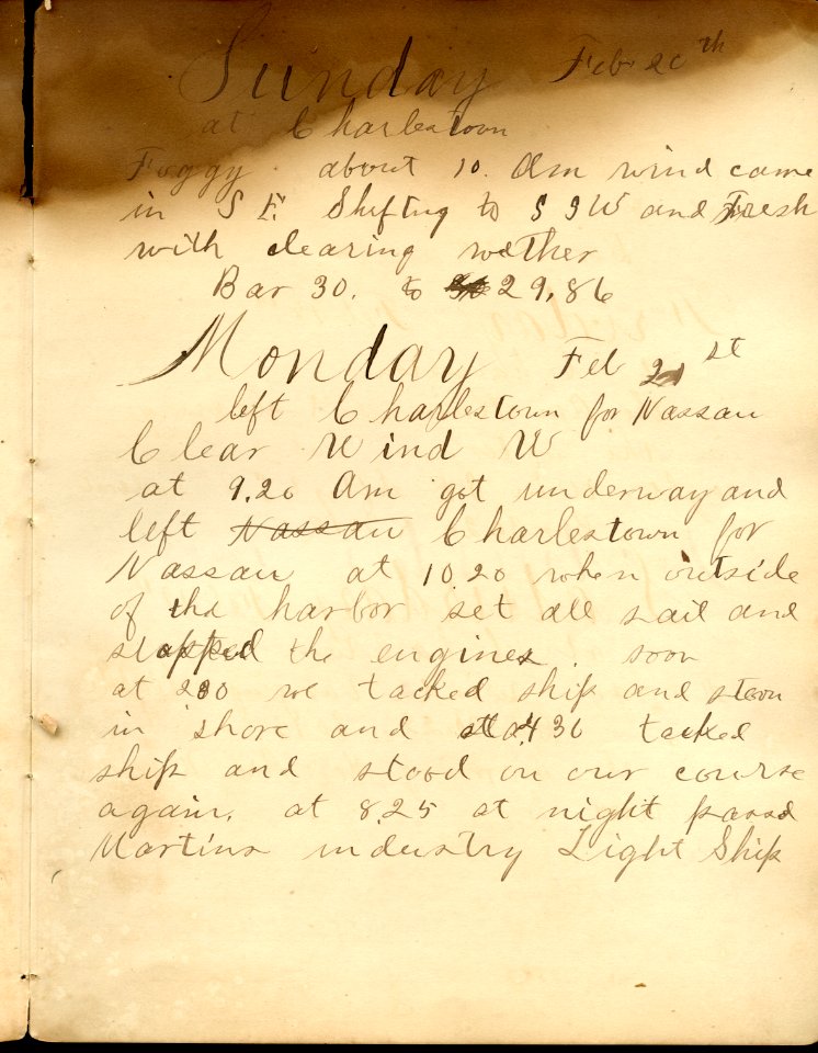 USS Utowana Log File Page 01 1897-1898 30