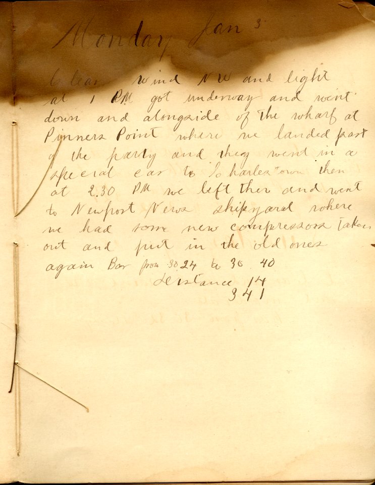 USS Utowana Log File Page 01 1897-1898 14