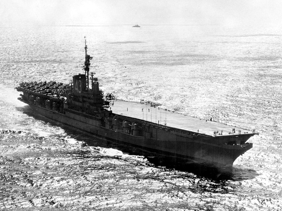 USS Coral Sea (CVB-43) underway on 17 March 1949 (903-2797)