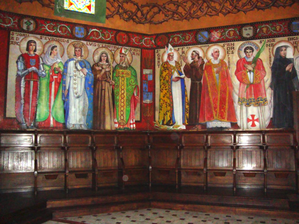 Ustaritz (Pyr-Atl., Fr) église Saint-Vincent-diacre, peintures murales 2