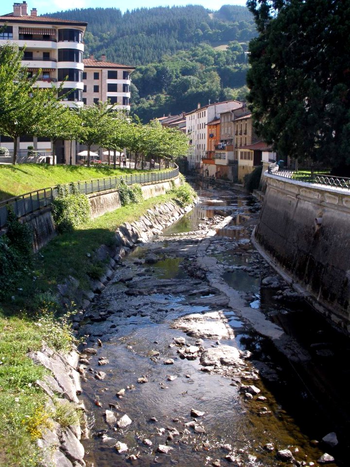 Urretxu (a la izquierda) y Zumarraga (a la derecha), separadas por el río Urola 01