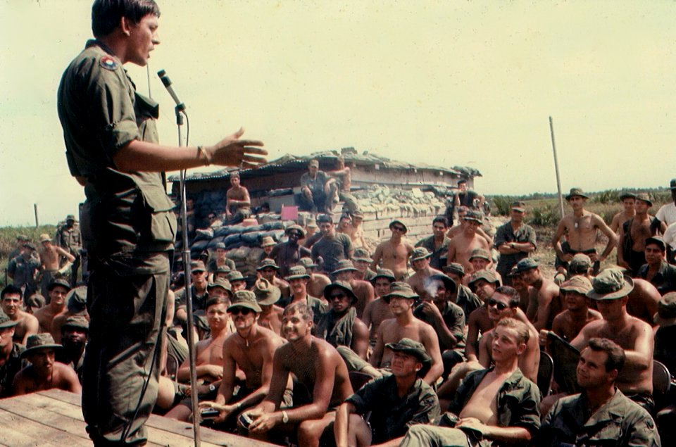 USO Vietnam 1968 Comedian Tony Diamond Entertains Troops in the Boonies