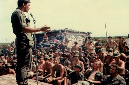 USO Vietnam 1968 Comedian Tony Diamond Entertains Troops in the Boonies