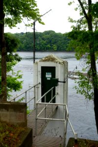 USGS Stream Gaging Station - Windsor Locks Canal State Park Trail - Suffield, Connecticut - DSC04347