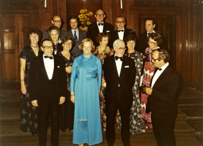 V.l.n.r. de Gou, L van Liemt, Voskuilen, P.W. NL-HlmNHA 5400463928