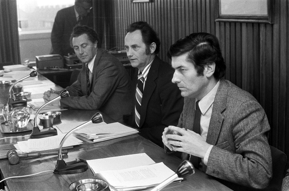 V.l.n.r. staatssecretaris Hazekamp , minister Boersma en minister Lubbers, Bestanddeelnr 926-8778