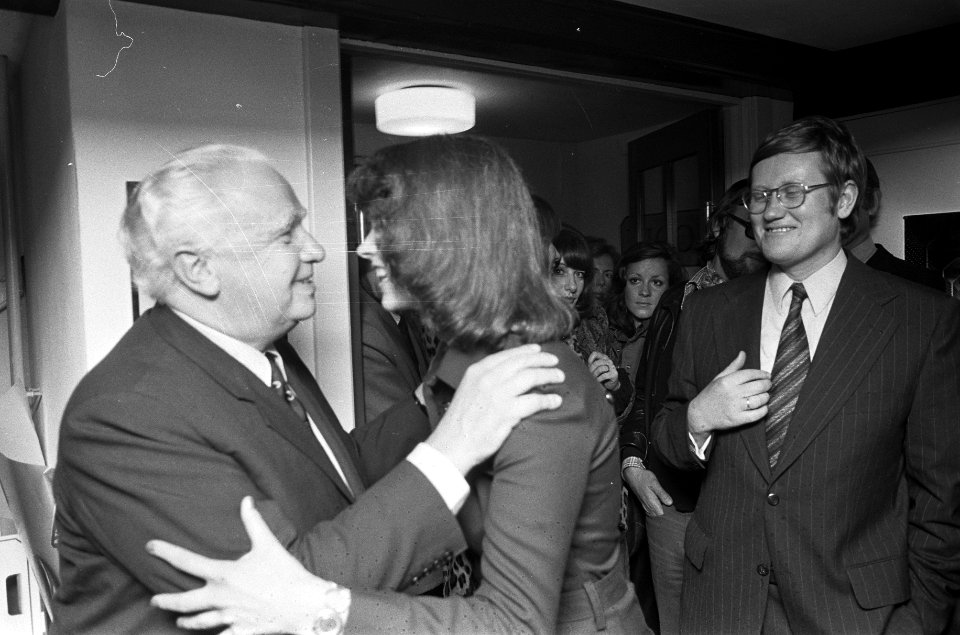 V.l.n.r. Van Thiel, Pien Wiegel en Hans Wiegel, Bestanddeelnr 926-8142