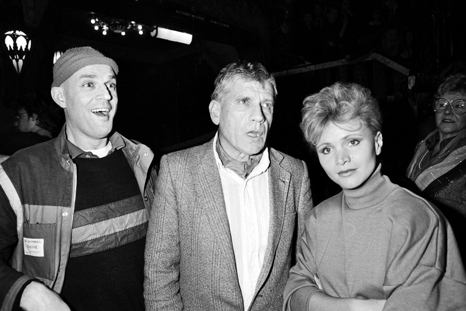 V.l.n.r. Jeroen Krabbé, Gerard Reve en Renée Soutendijk, Bestanddeelnr 932-5419