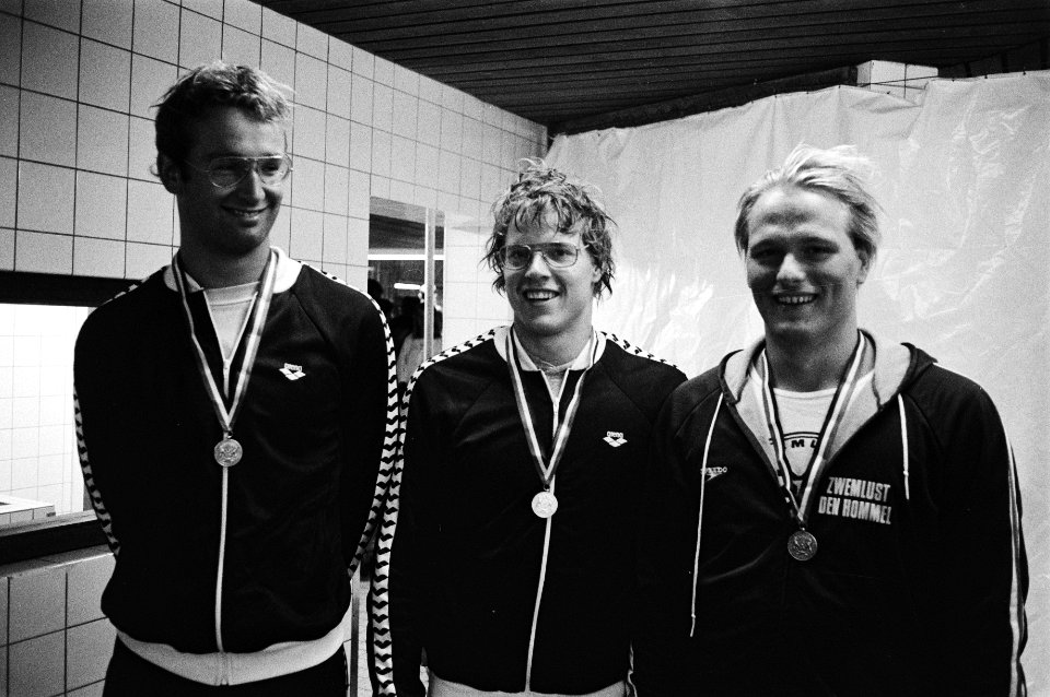 V.l.n.r. Kees Vervoorn, Henk Elzerman en Fred Eefting, Bestanddeelnr 930-3551