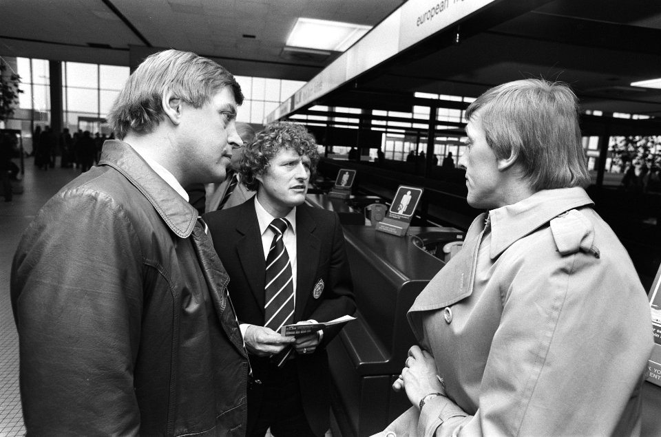 V.l.n.r. Piet Schrijvers, Wim Jansen en Pim Doesburg, Bestanddeelnr 930-1290