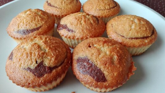 Dessert muffins plate