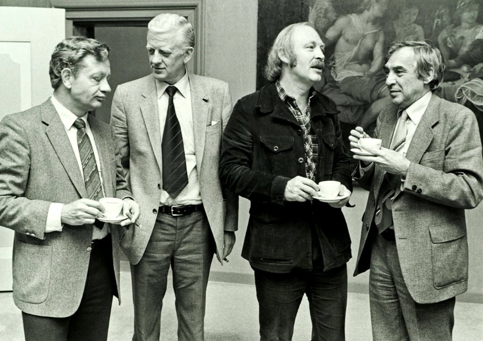 V.l.n.r.van Noort, G Sikma, Pvan Schooten, A Vos, A. NL-HlmNHA 5400463952