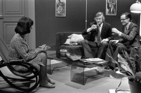 V.l.n.r . Carola Gijbers van Wijk, Ben Hulsman en Jacques Commandeur, Bestanddeelnr 927-0142