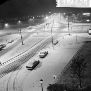 Utrechtse brug in de avond met sneeuw, Bestanddeelnr 918-4625