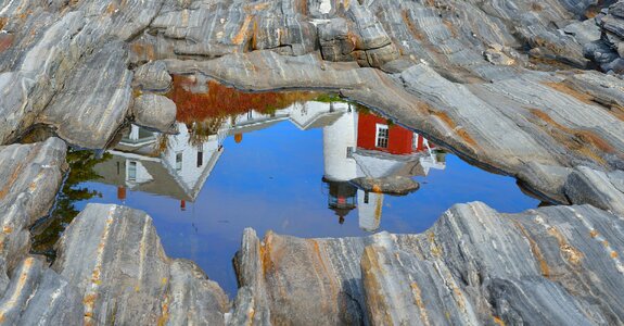 Lake reflection landscape