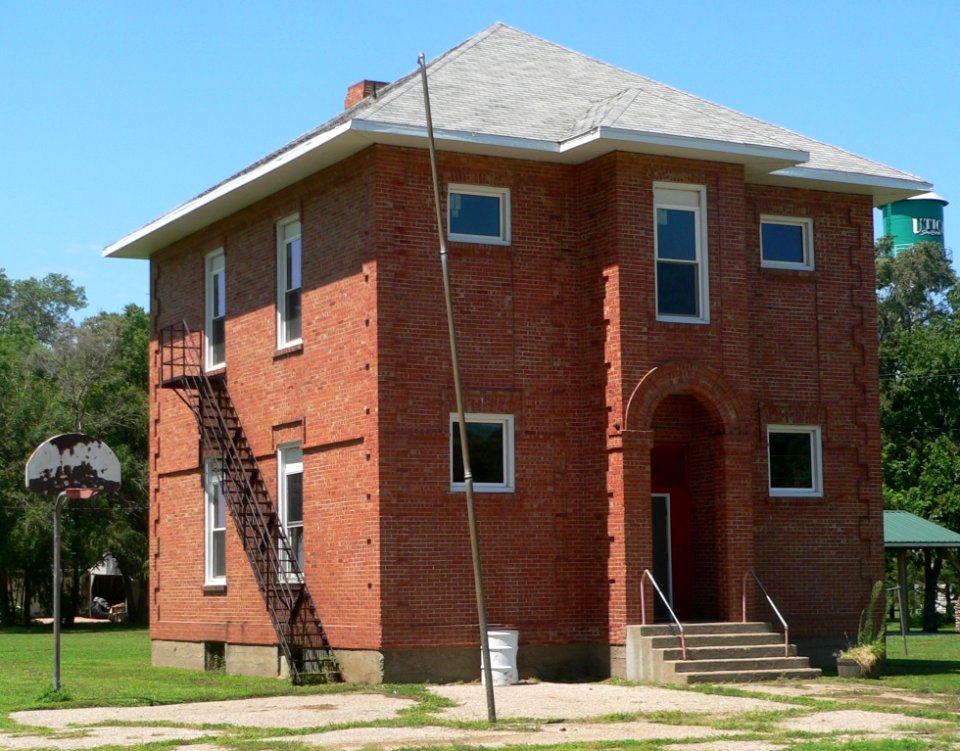 Utica, SD, school from SE 1