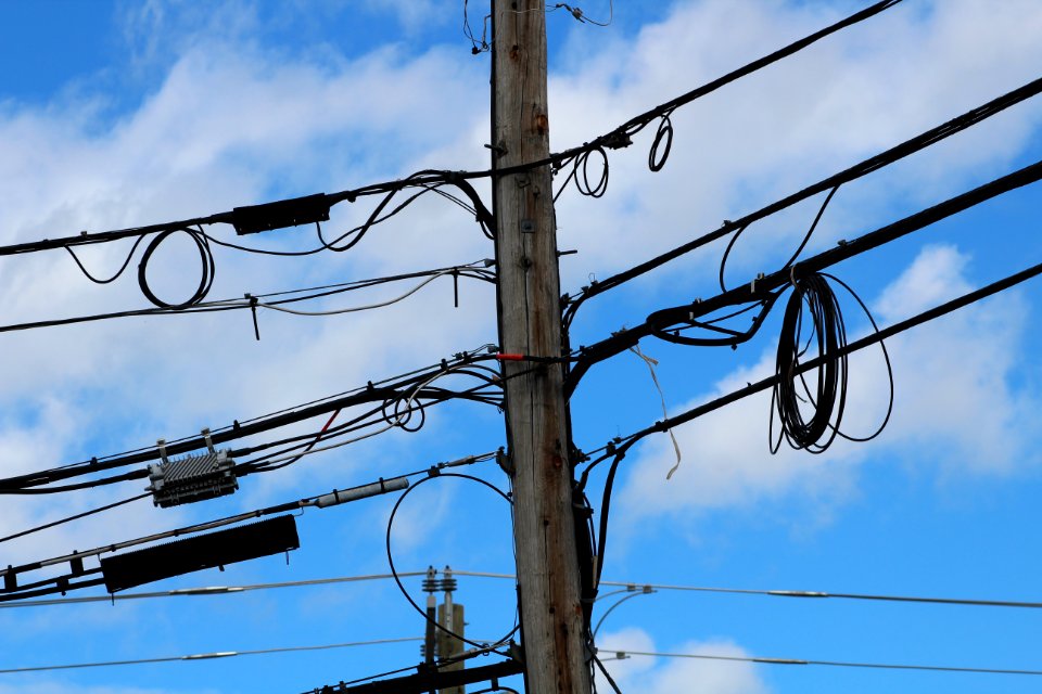 Utility Wires on a utility pole