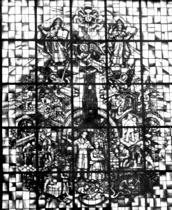 Utrecht - Glas-in-loodraam Huis van de Arbeid (1940) van Karel Trautwein