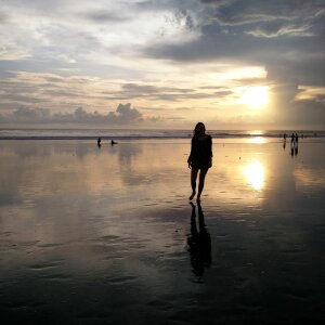 Sunset silhouette sunshine