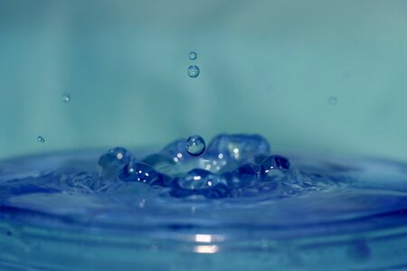 Water macro splash
