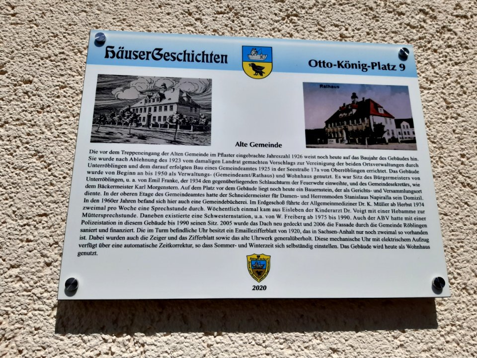 Unterröblingen AlteGemeinde Info