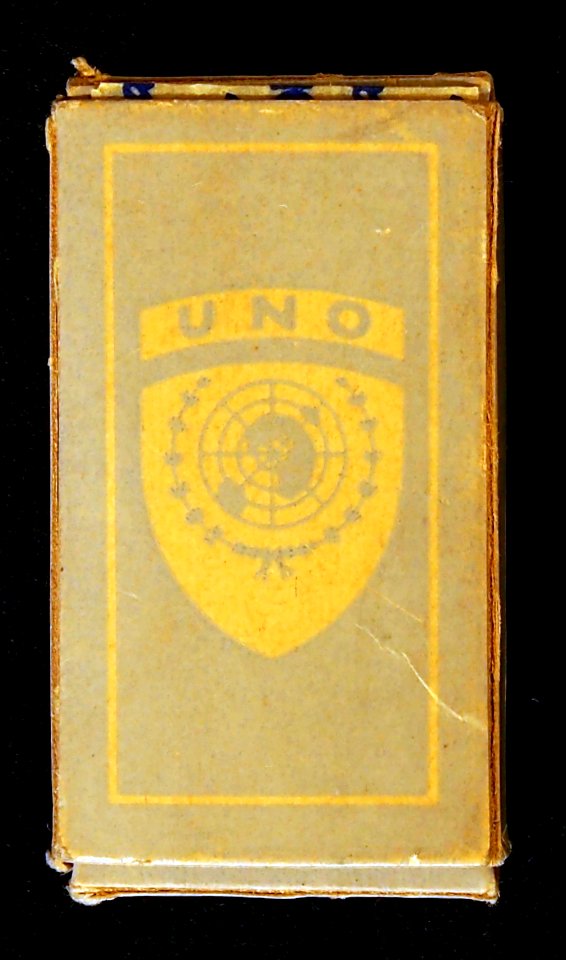 UNO blue steel razor-blades box, photo2