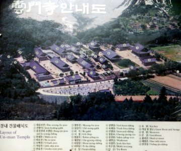 Unmun-Tempel-Korea-Layout photo