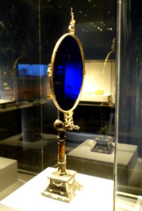 Unknown instrument, possibly a solar observation shield, Germany, probably Augsburg, 1600-1625, pearwood, glass, silver - Metropolitan Museum of Art - New York City - DSC06990