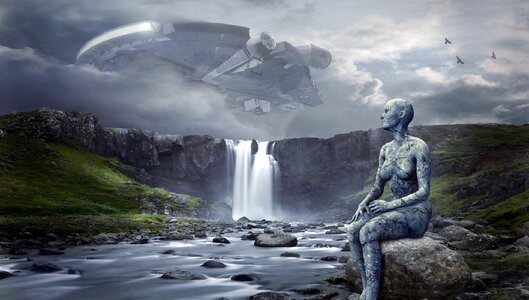 Waterfall forward science fiction
