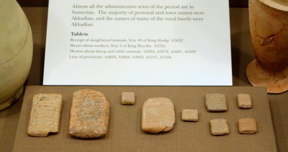Ur III administrative texts - Oriental Institute Museum, University of Chicago - DSC06995