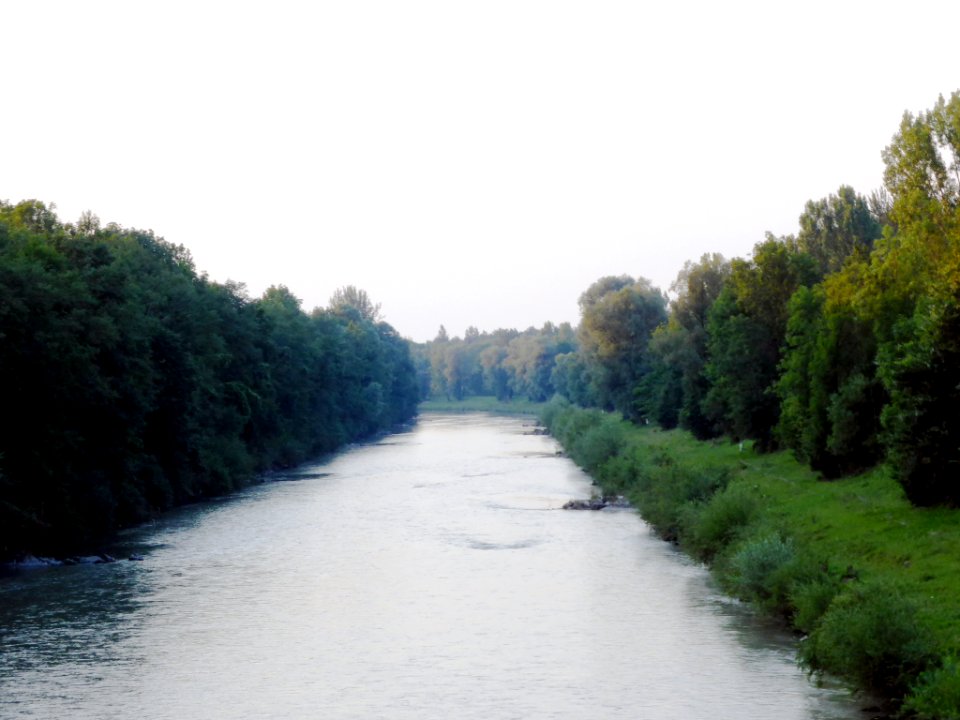 Unterlauf der Tiroler Achen vor der Mündung 1