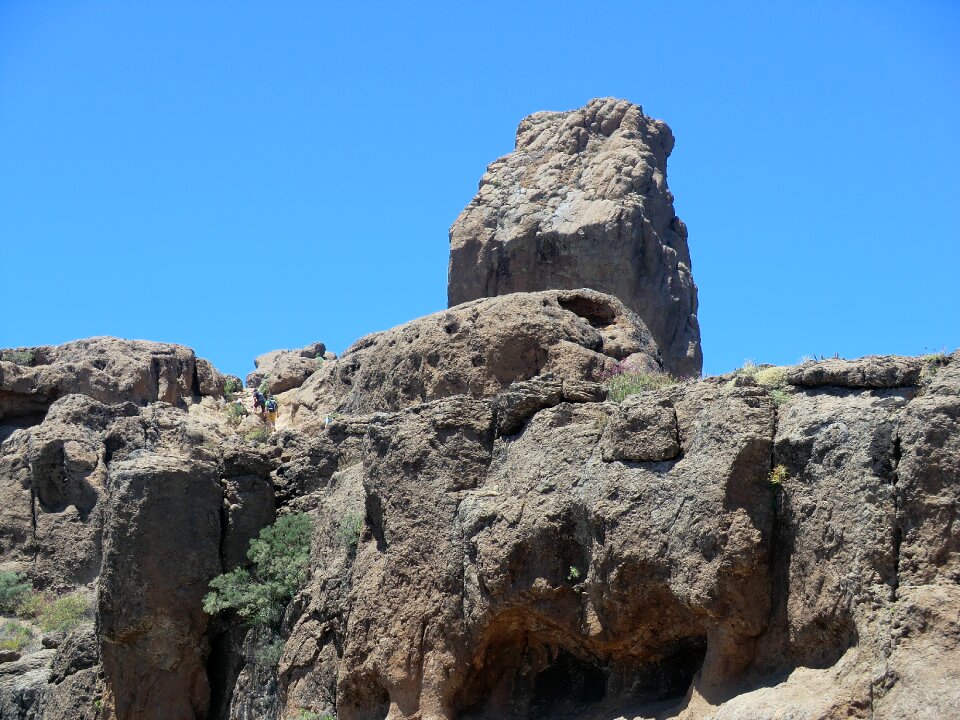 Canary islands cloud rock spain photo