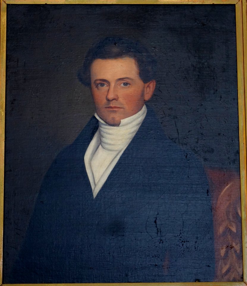 Unknown man, 1840-1860, oil on canvas - Bennington Museum - Bennington, VT - DSC08578