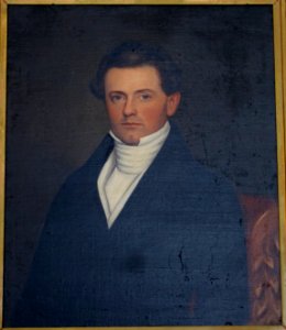 Unknown man, 1840-1860, oil on canvas - Bennington Museum - Bennington, VT - DSC08578